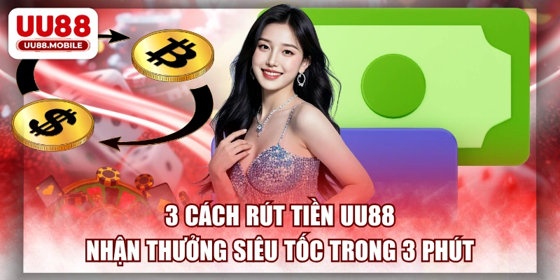 Rút tiền UU88 luôn đảm bảo tốc độ xử lý nhanh chóng cùng hệ thống bảo mật đa lớp giúp hội viên yên tâm tận hưởng thành quả thắng cược trọn vẹn nhất.